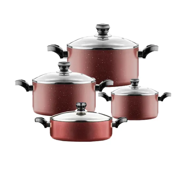 سرویس قابلمه 8 پارچه گرانیت تیارا مدل ملینا TR-8SPTGB