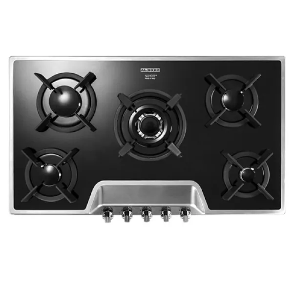 گاز صفحه شیشه - استیل G-5901 S استیل البرز گاز صفحه شیشه - استیل G-5901 S استیل البرز