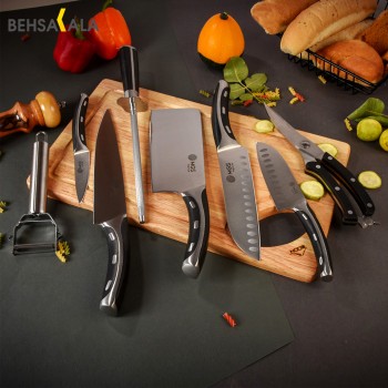ست چاقو، کارد و ساطور آشپزخانه MGS مدل KS 8010